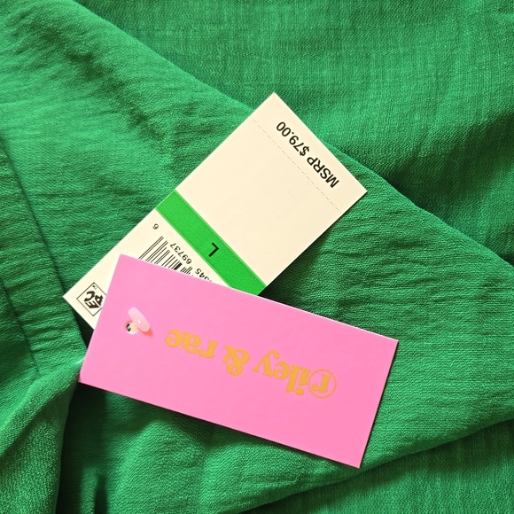 Riley & Rae, green maxi dress with bow tie straps. - Picture 8 of 10